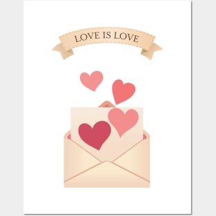 Love is Love Envelope Posters and Art